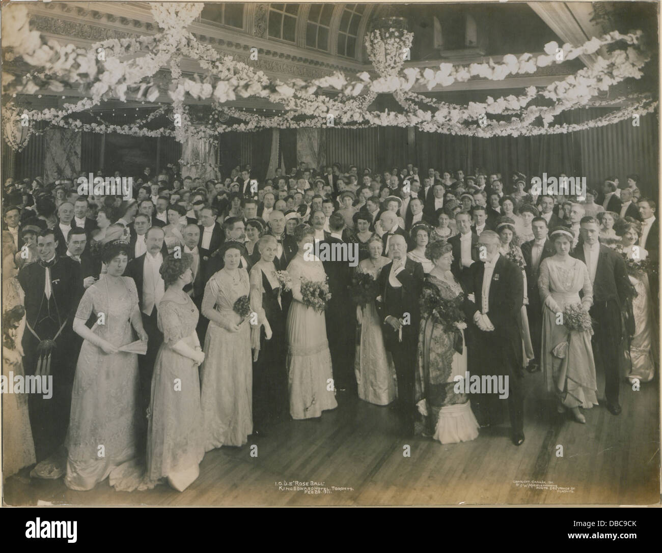 IODE Rose Ball, King Edward Hotel, Toronto, Feb 28, 1911 (HS85-10-23682) Stock Photo