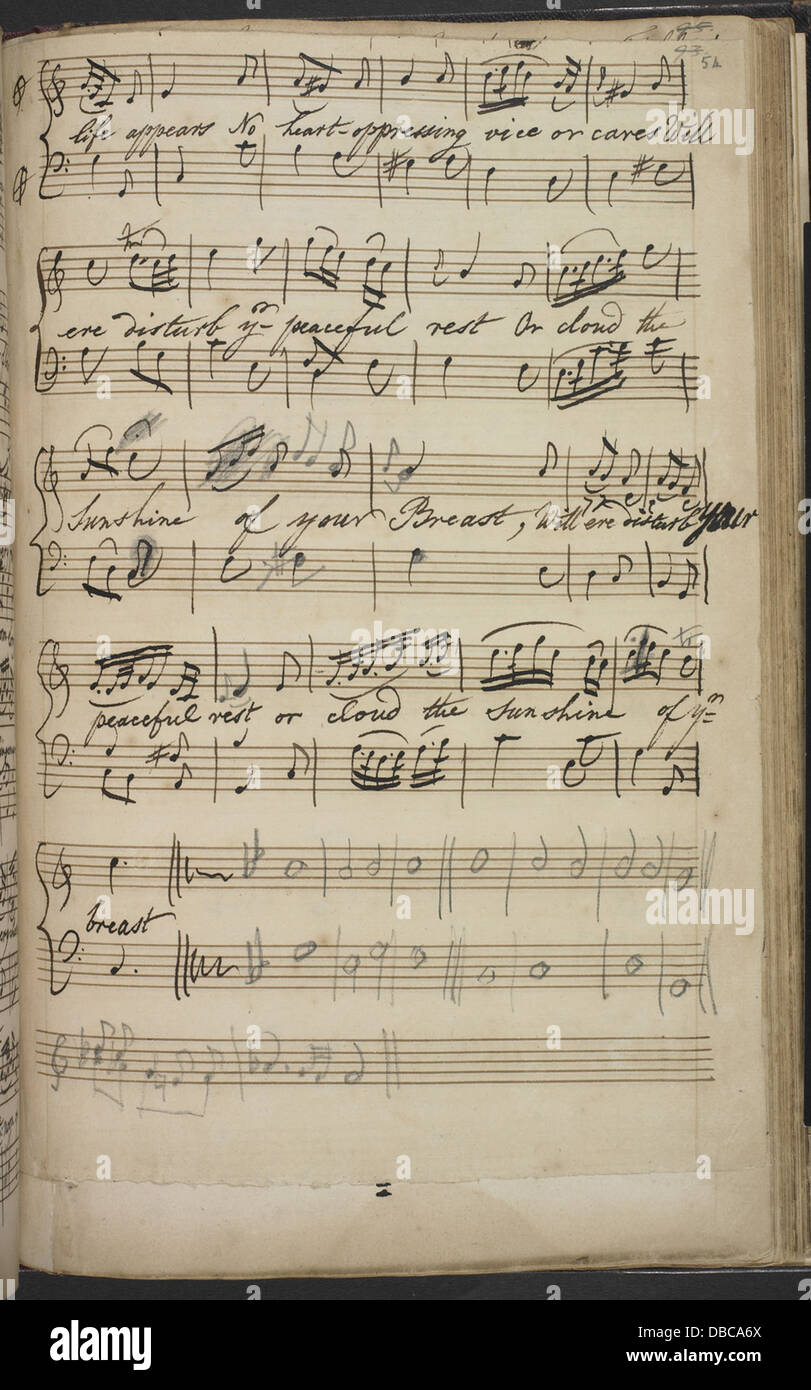 John Stafford Smith The Roving Bee At Early Dawn Bl Add Ms 34609 F 54r Stock Photo Alamy