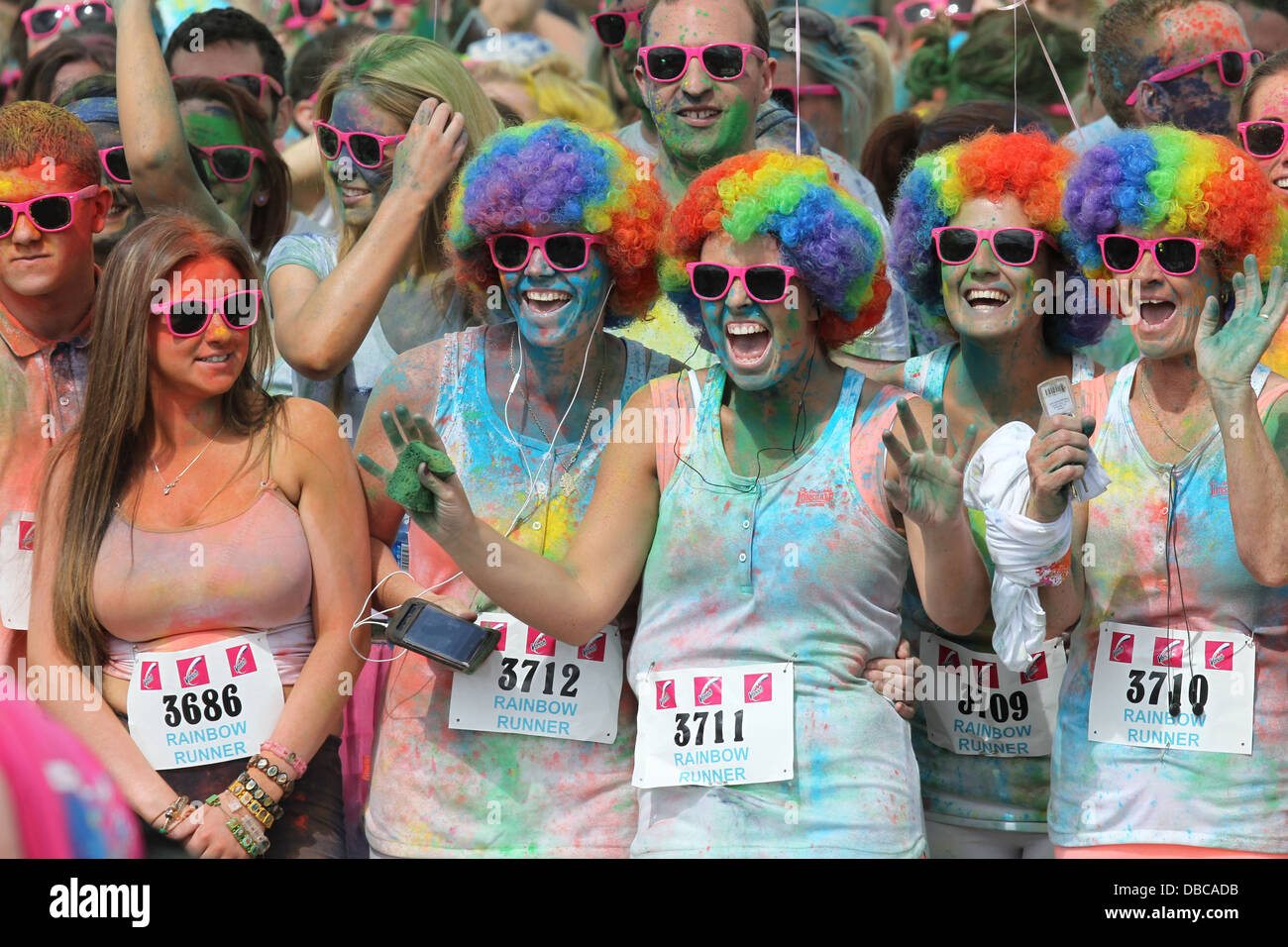Image from the Rainbow Run in Dun Laoghaire in the south of Dublin. The