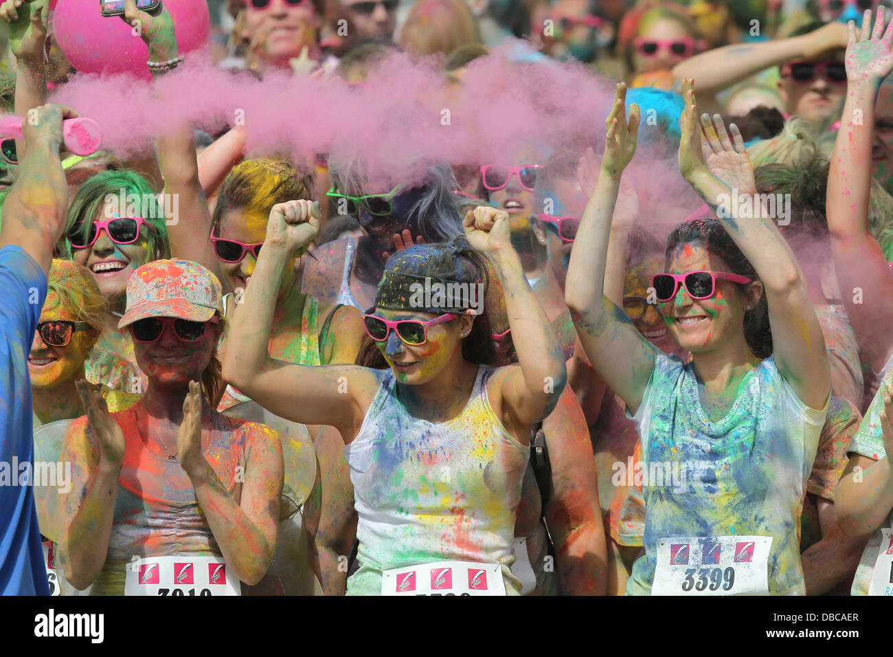 Image from the Rainbow Run in Dun Laoghaire in the south of Dublin. The