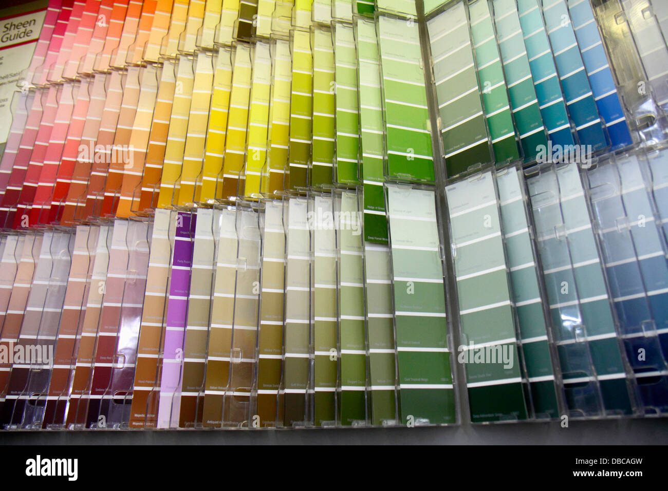 Florida Hallandale Beach,Walmart Wal-Mart,display sale brands,sale,paint department,color chart,looking FL130720231 Stock Photo