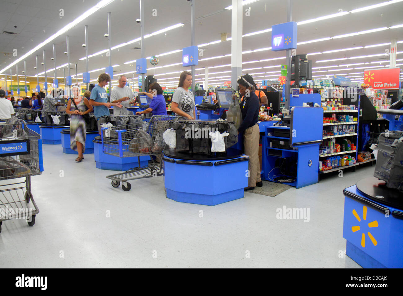 Walmart Retail Store Cashier Check Out Stock Photo 1308539275