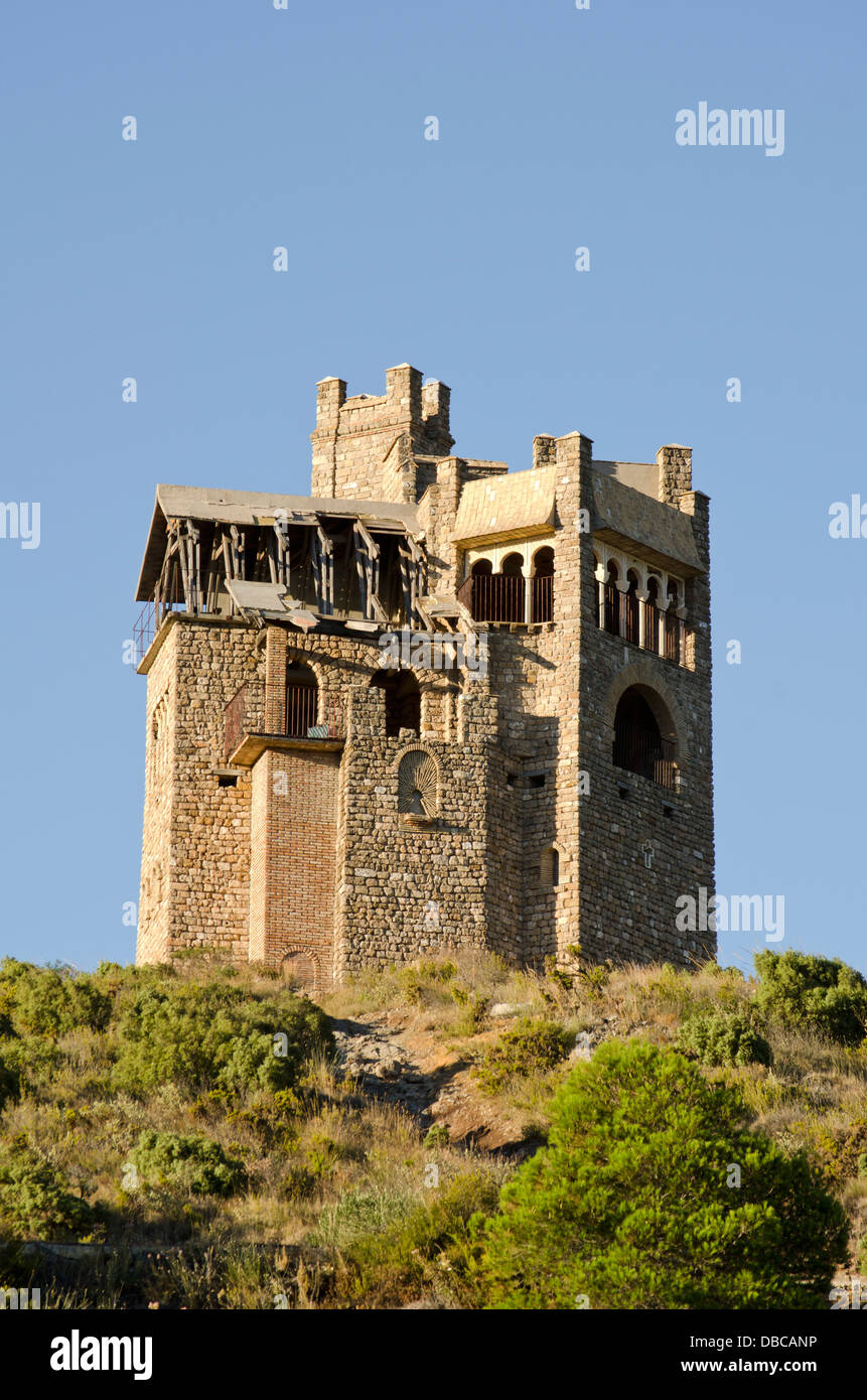 The Queen's castle in Alhaurin el Grande, formerly water deposit, Malaga, Spain. Stock Photo