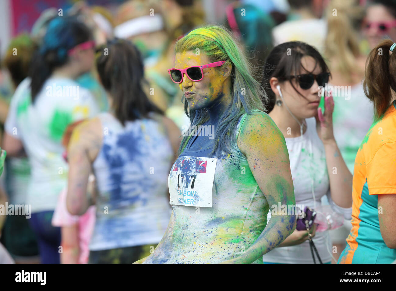Image from the Rainbow Run in Dun Laoghaire in the south of Dublin. The