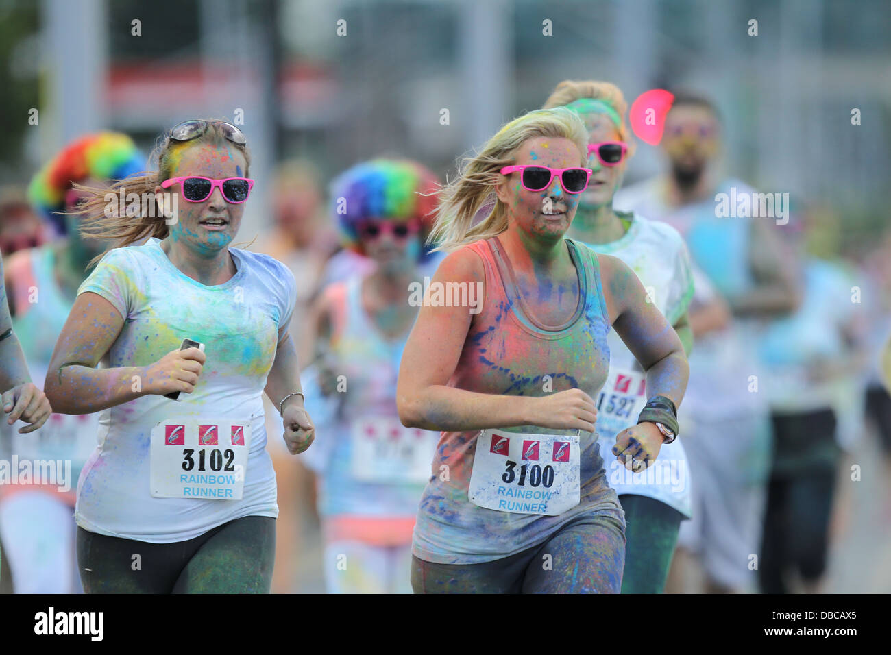 Image from the Rainbow Run in Dun Laoghaire in the south of Dublin. The