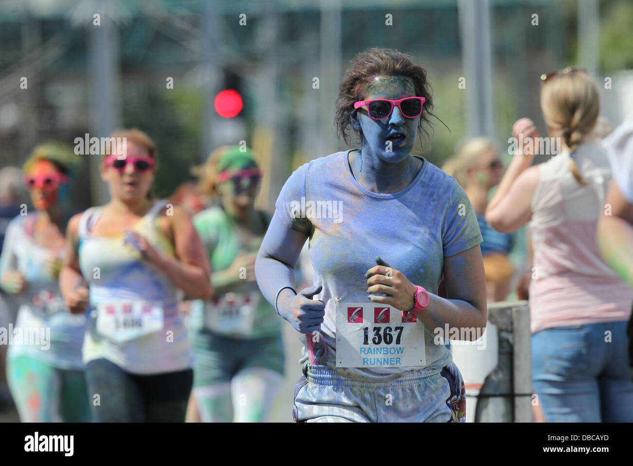 Image from the Rainbow Run in Dun Laoghaire in the south of Dublin. The