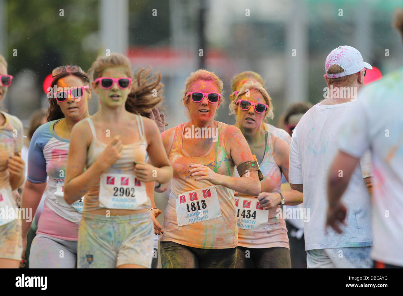 Image from the Rainbow Run in Dun Laoghaire in the south of Dublin. The