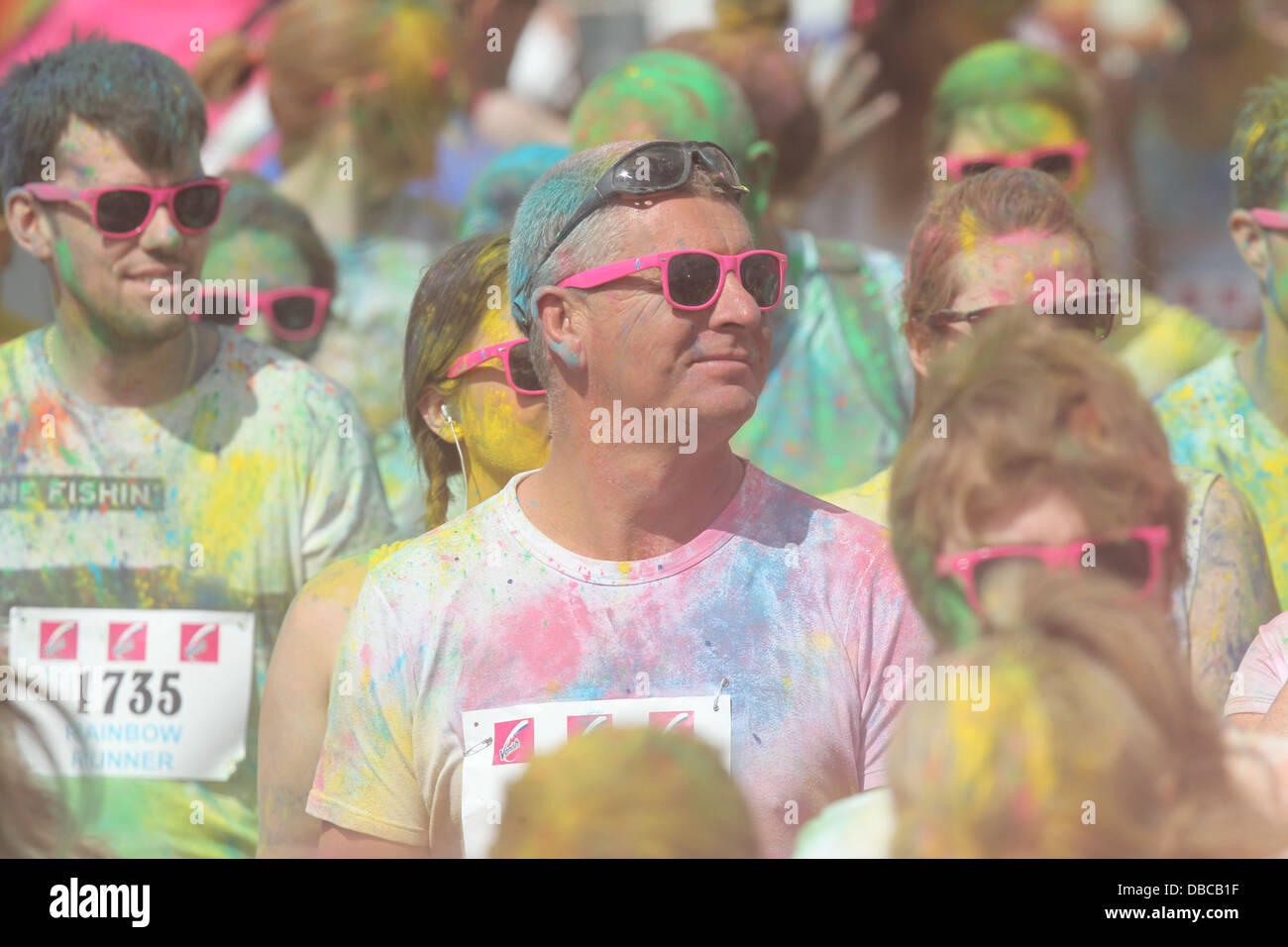 Image from the Rainbow Run in Dun Laoghaire in the south of Dublin. The