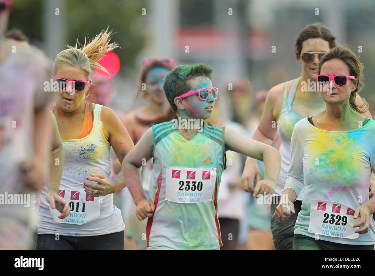Image from the Rainbow Run in Dun Laoghaire in the south of Dublin. The