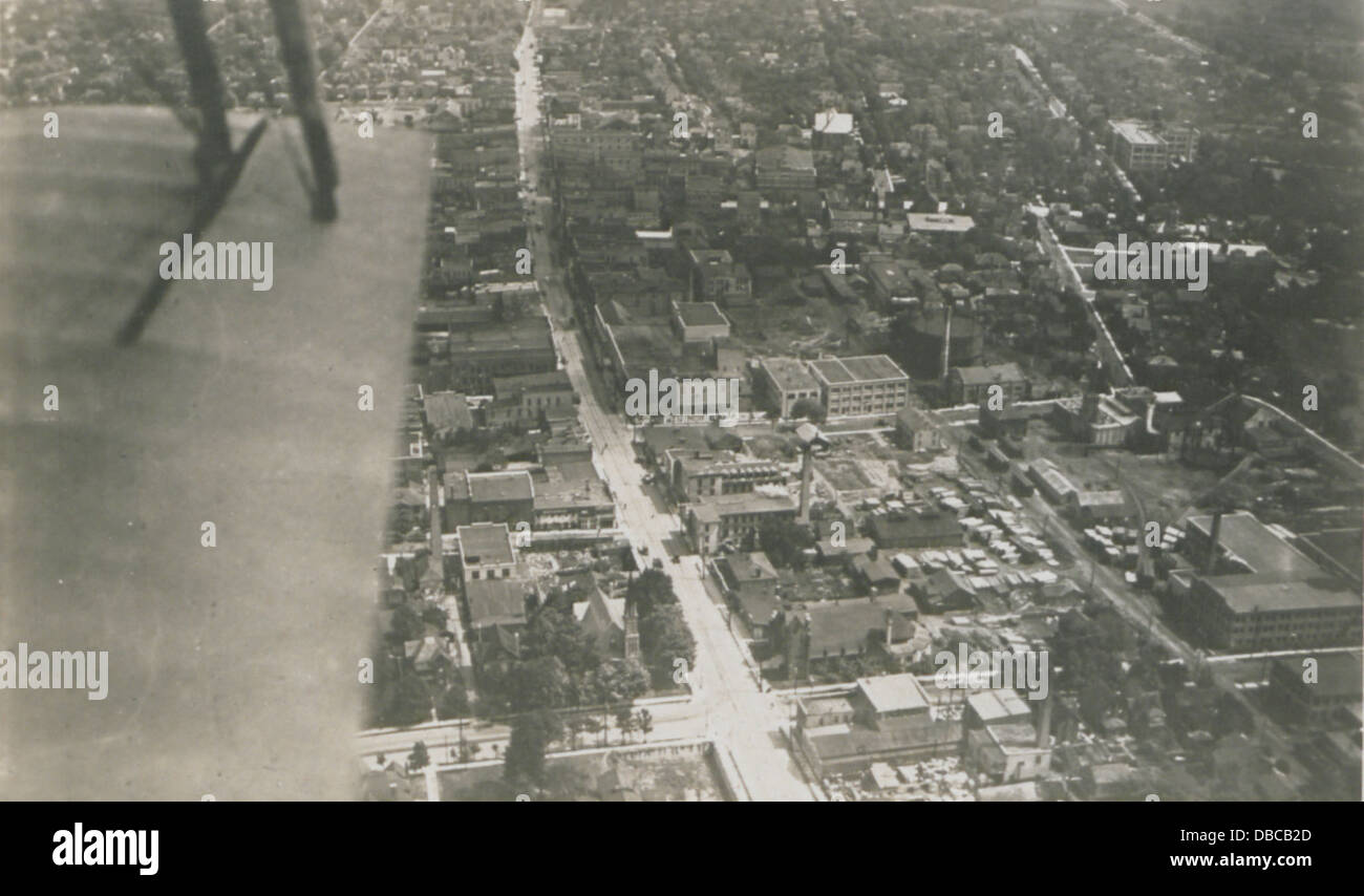 An aerial view of Kitchener, Ontario, capturing the layout of the city