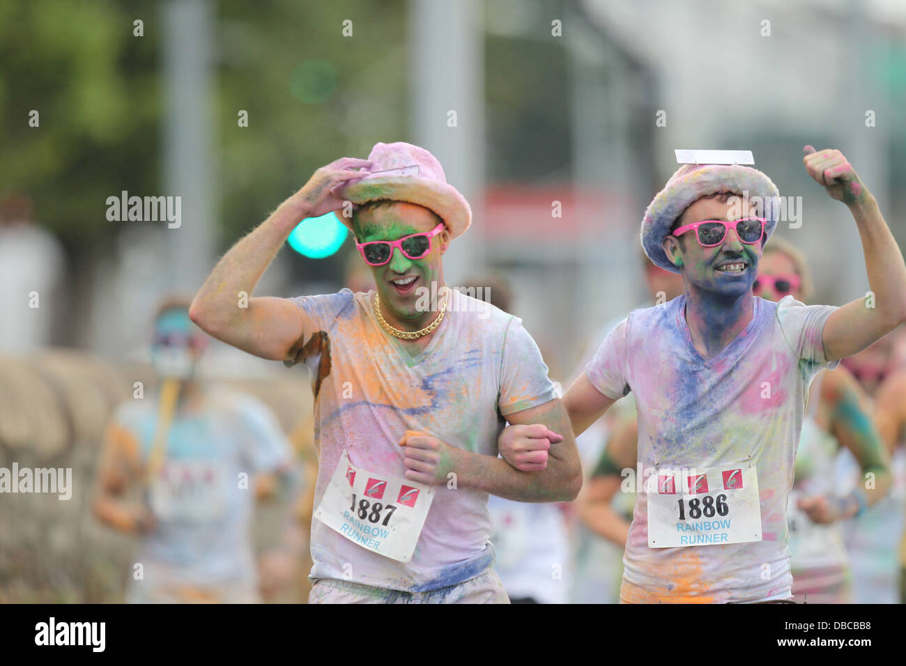 Image from the Rainbow Run in Dun Laoghaire in the south of Dublin. The