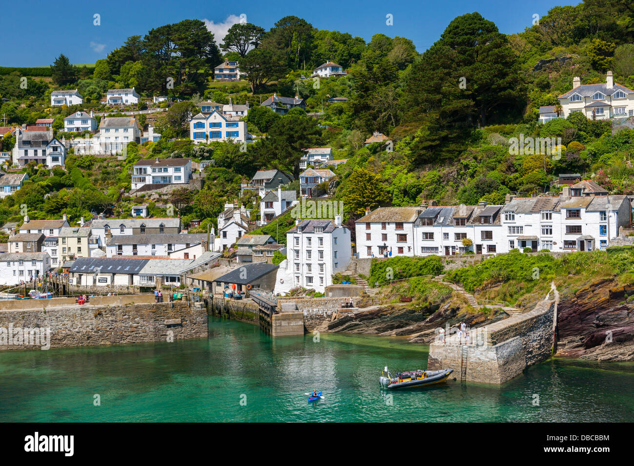 The coastal village of Polperro in Cornwall, England, United Kingdom