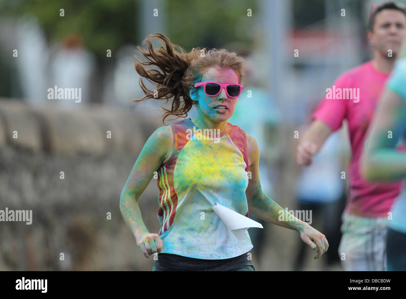 Image from the Rainbow Run in Dun Laoghaire in the south of Dublin. The