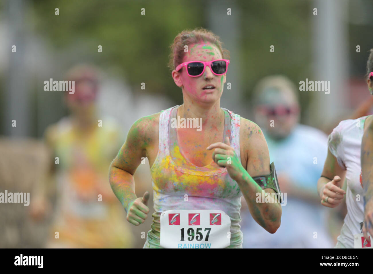 Image from the Rainbow Run in Dun Laoghaire in the south of Dublin. The