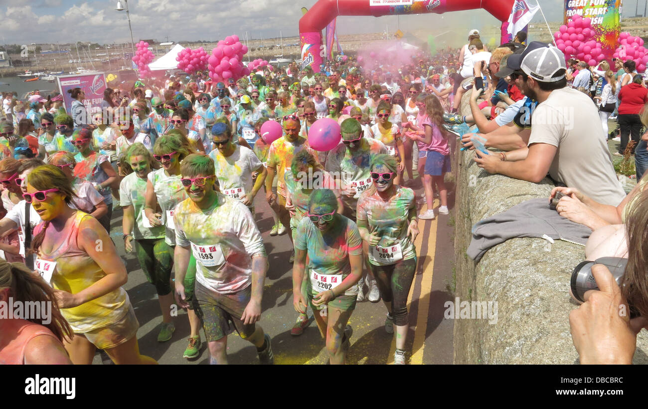 Image from the Rainbow Run in Dun Laoghaire in the south of Dublin. The