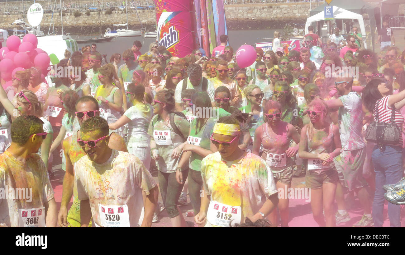 Image from the Rainbow Run in Dun Laoghaire in the south of Dublin. The