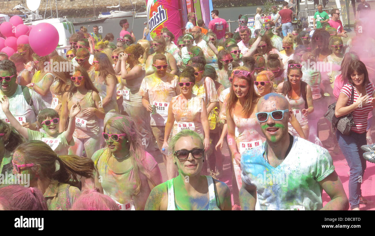 Image from the Rainbow Run in Dun Laoghaire in the south of Dublin. The