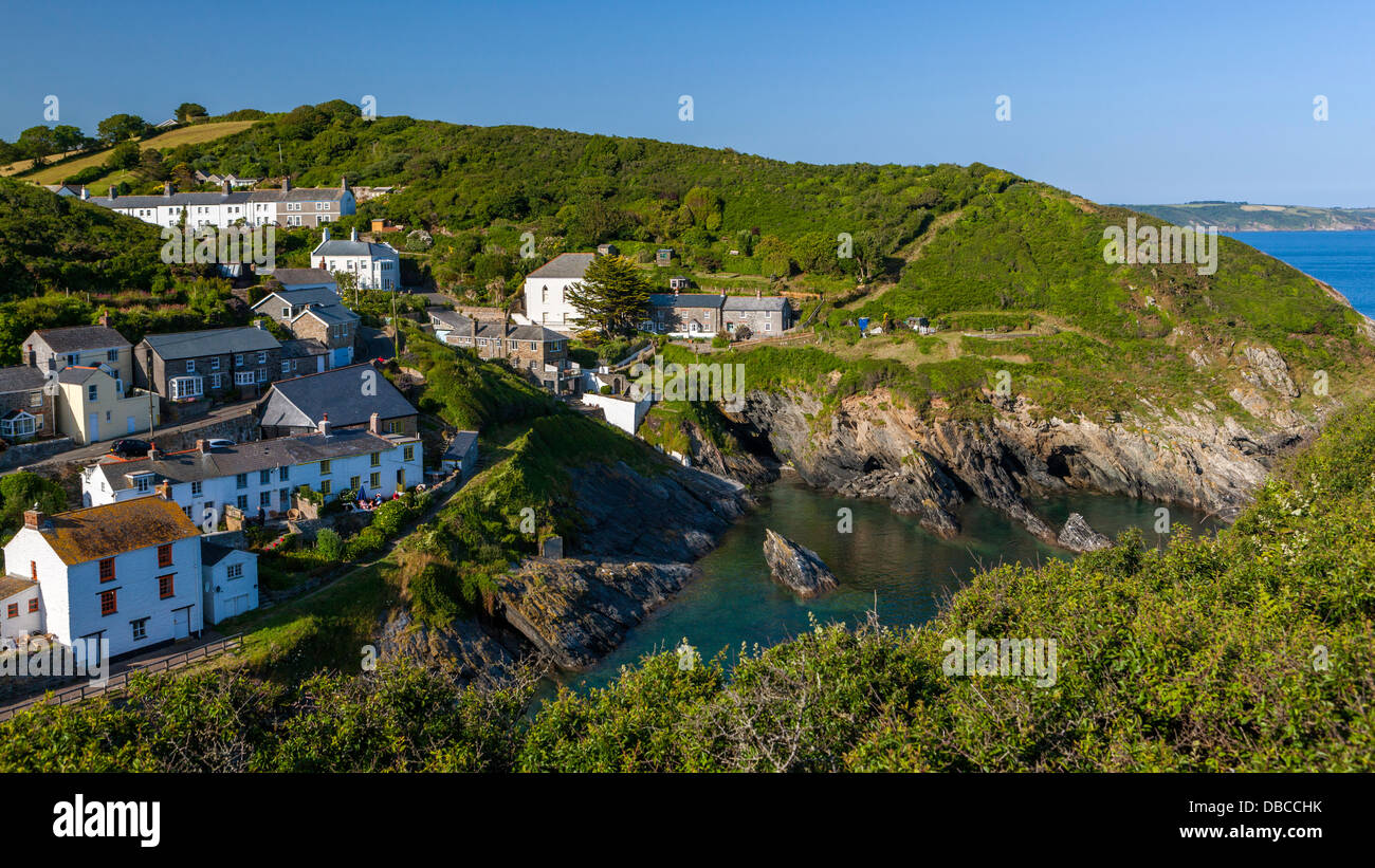 The Cornish coastal village of Portloe, South Cornwall,, England ...