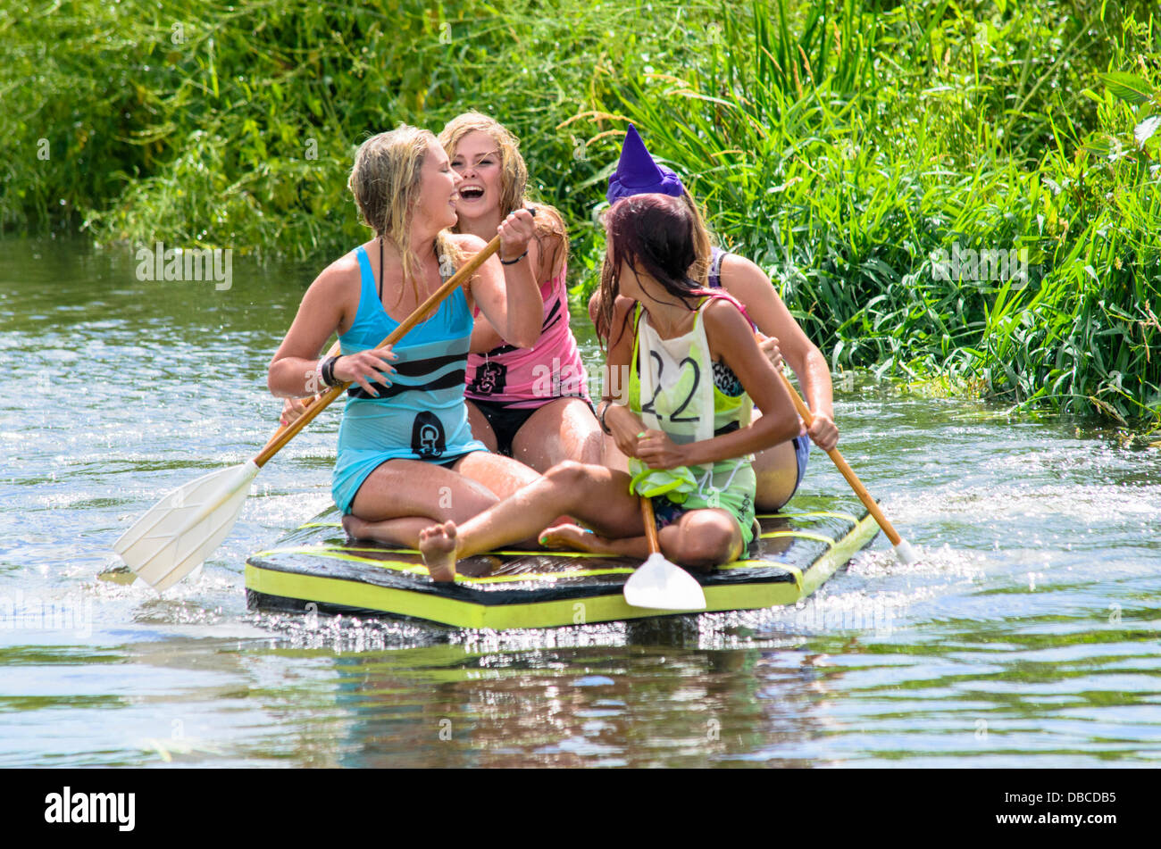 Raft race, the Lowland Games Stock Photo - Alamy