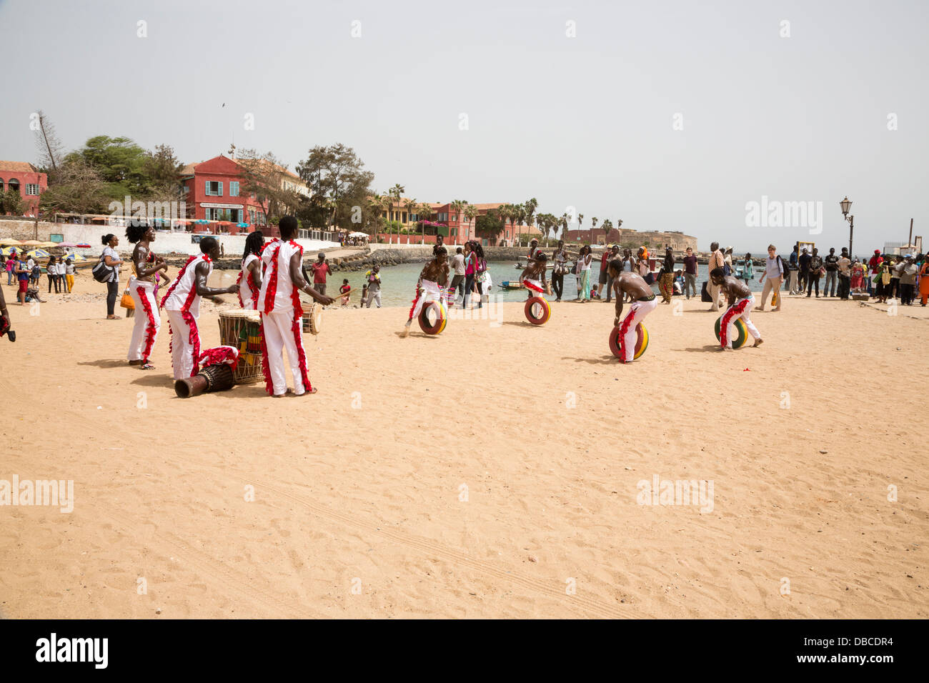 Gymnasts Perform to Visitors to Biannual Arts Festival, Goree