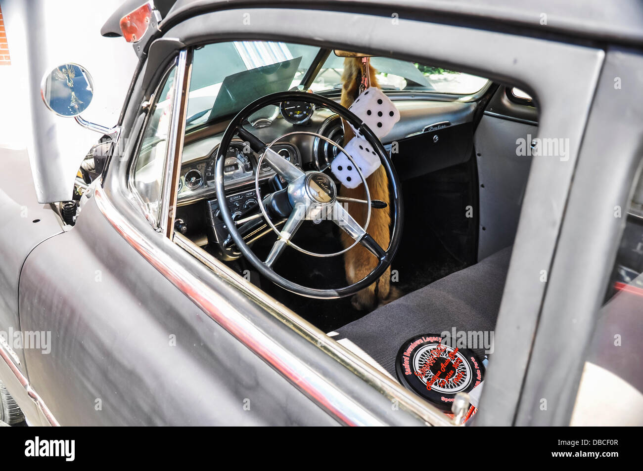 Saco, Maine, USA. 27th July 2013. old american car in a annual