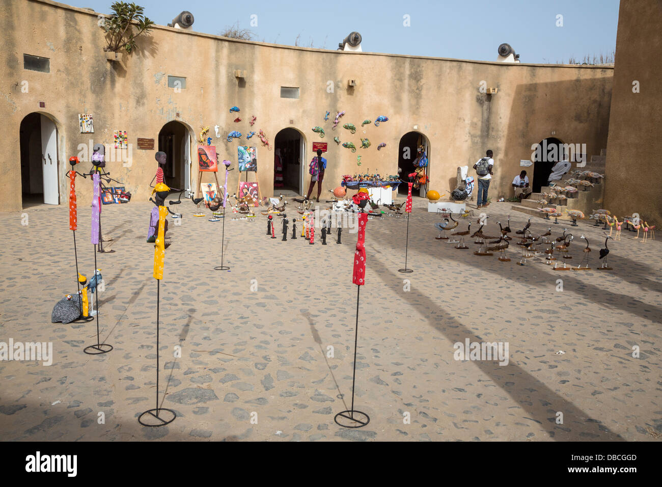 Art Displayed inside the Fort d'Estrees, Biannual Arts Festival, Goree