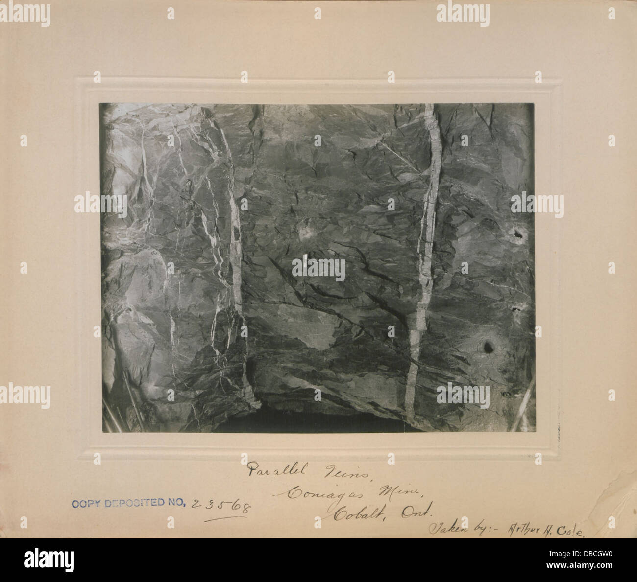 1907 Canada photo postcard, Cobalt Ontario, Foster mine site