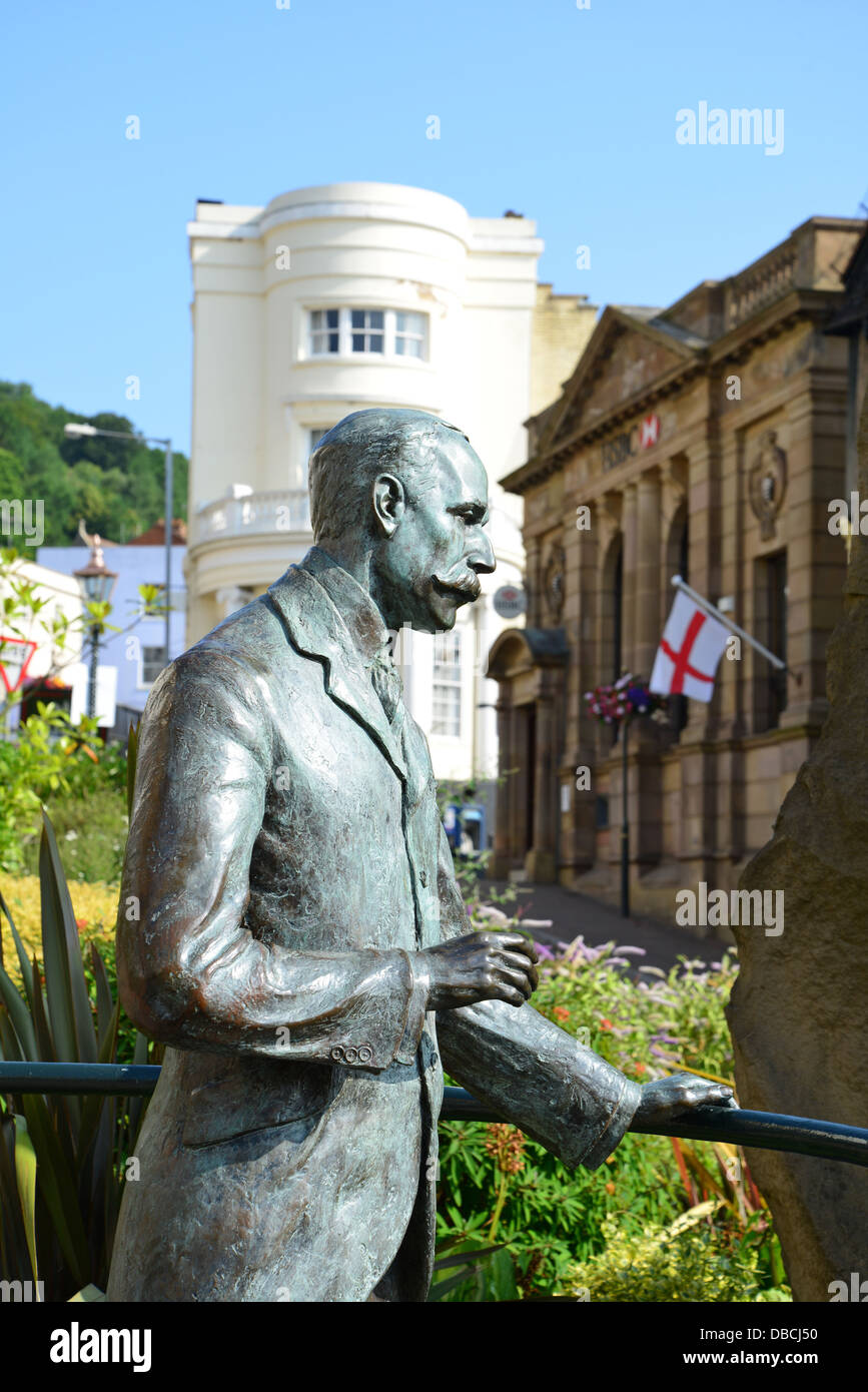 Sir Edward Elgar statue, Belle Vue Island, Great Malvern, Worcestershire, England, United Kingdom Stock Photo