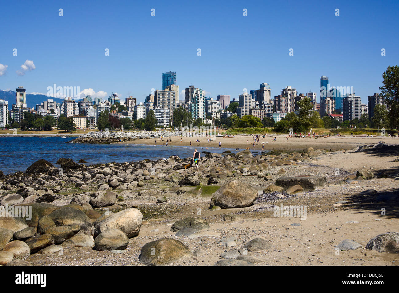 Kitsilano Beach. Vancouver, British Columbia, Canada. Stock Photo