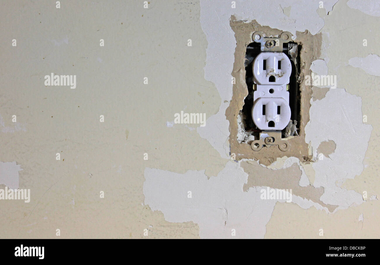 Dirty Electrical Outlet Stock Photo Alamy
