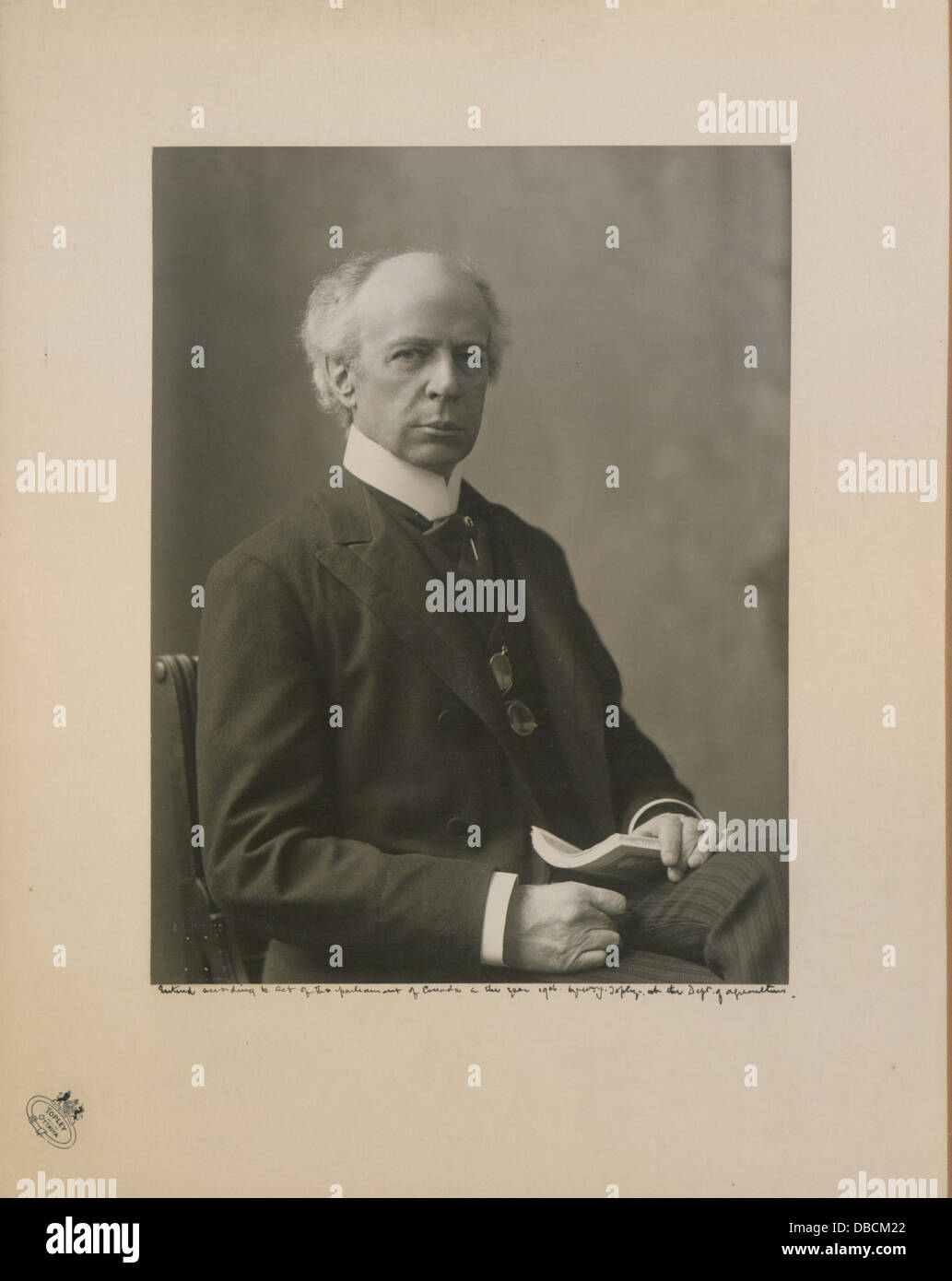 The Honourable Sir Wilfrid Laurier Photo D (HS85-10-16874) Stock Photo