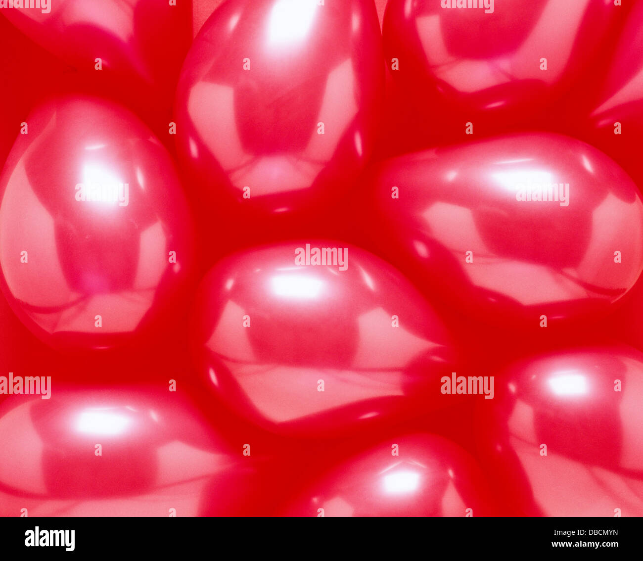 Close-up Of Red Balloons Stock Photo