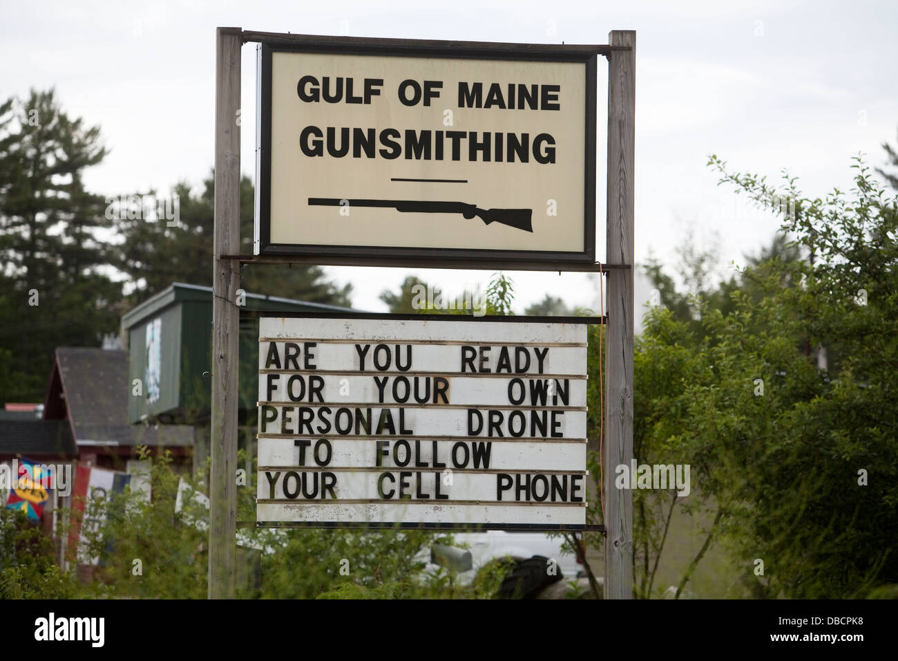 Gulf of Maine Gunsmithing is pictured in Raymond, Maine Stock Photo Alamy