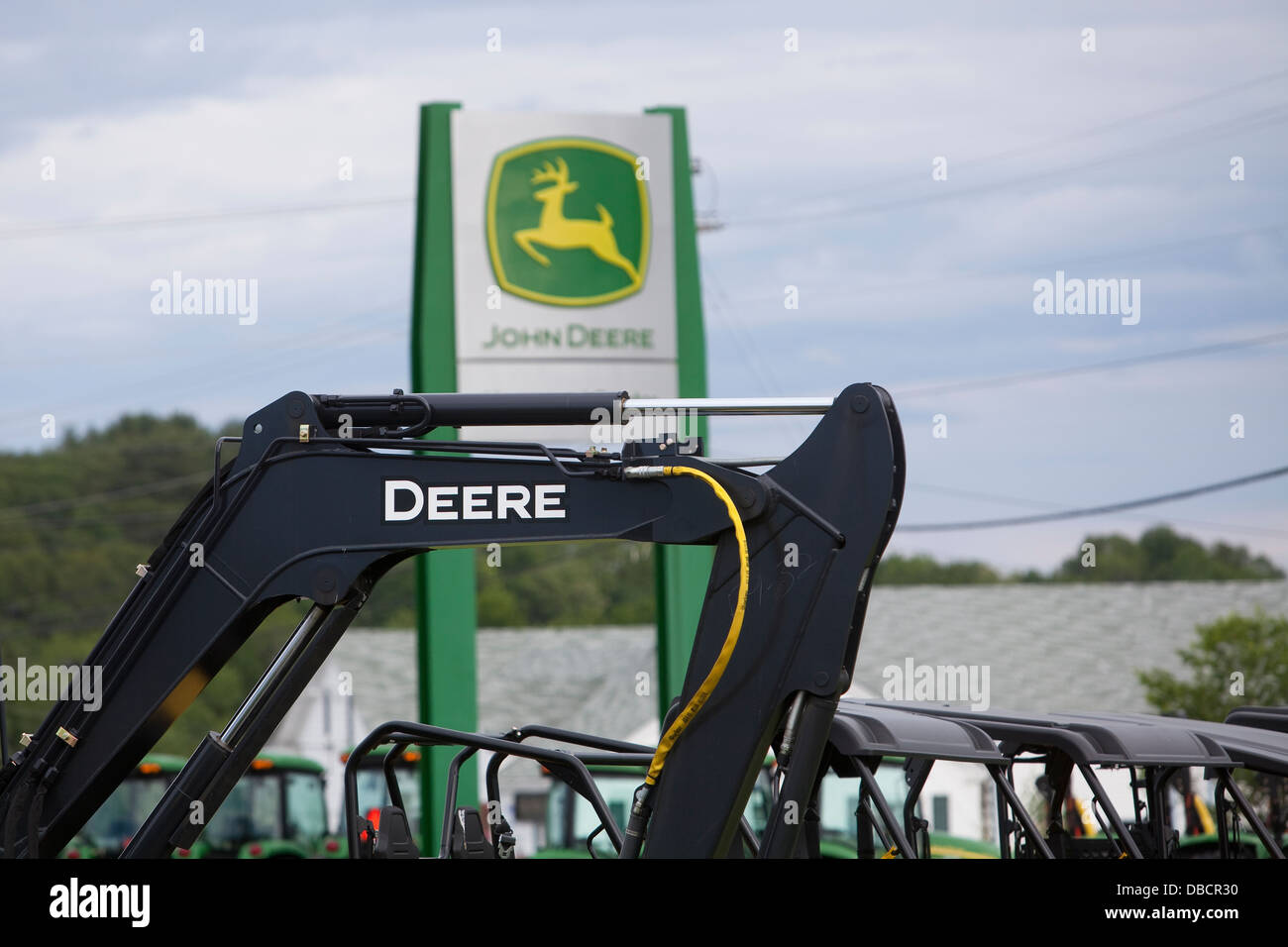 John Deere tractors are pictured at a dealer in Maine Stock Photo Alamy