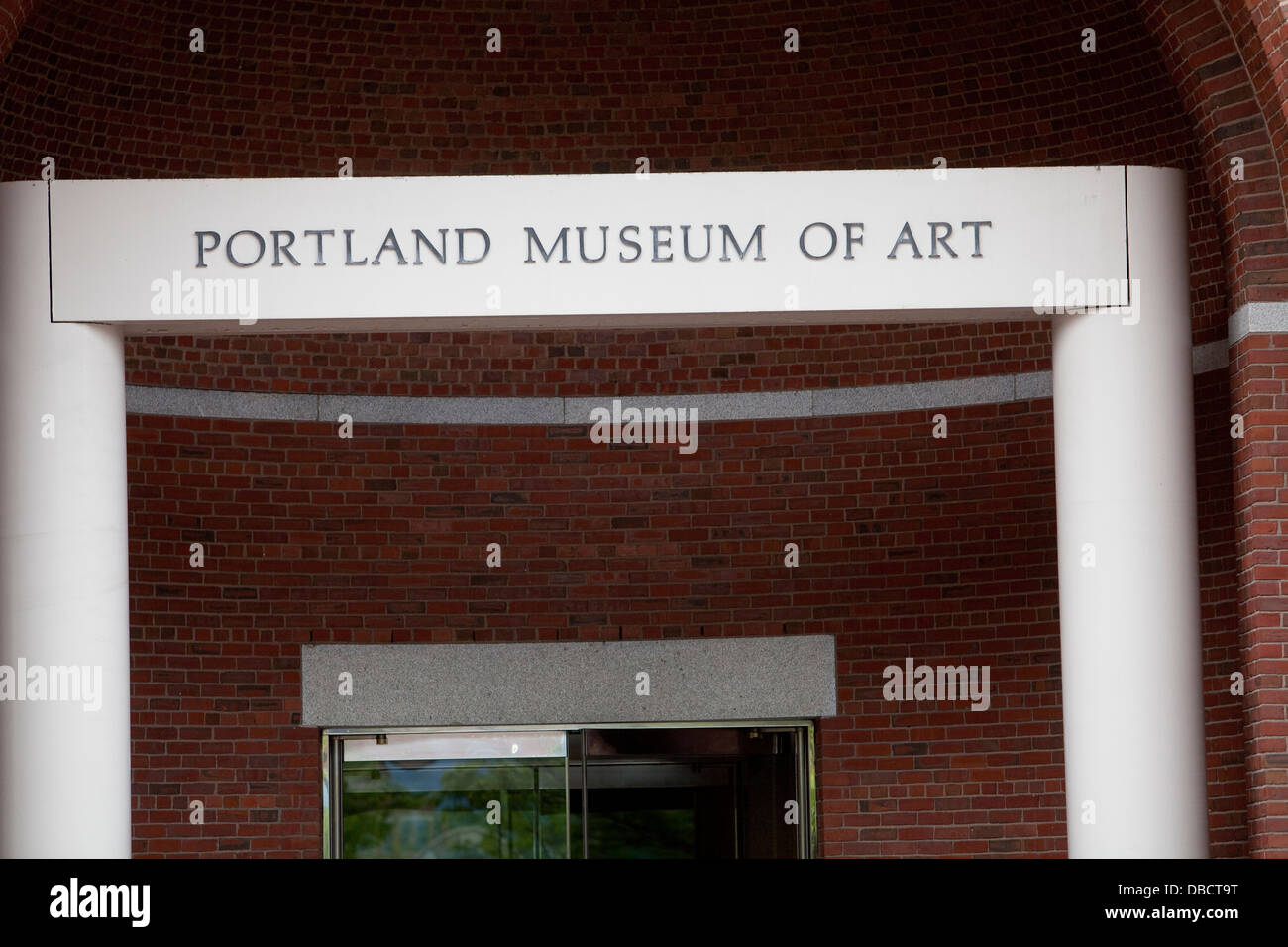 Portland Museum of Art is pictured in Portland, Maine Stock Photo