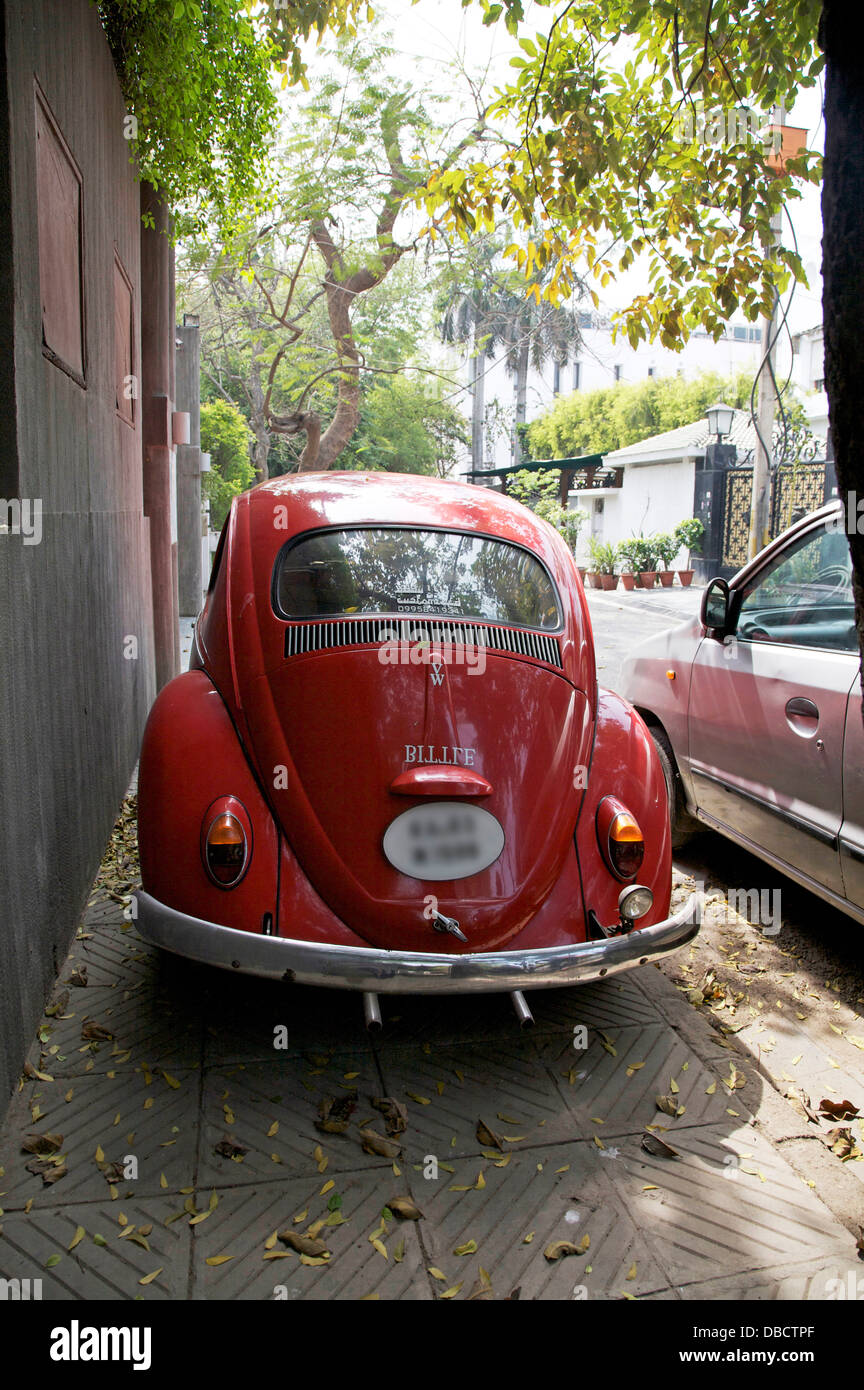 vintage VW beetle Stock Photo