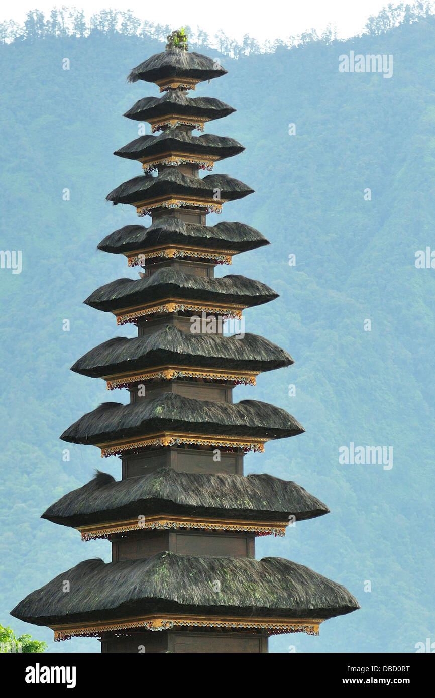 Ulun Danu Bratan Temple, Bratan Lake, Bali, Indonesia, Asia Stock Photo