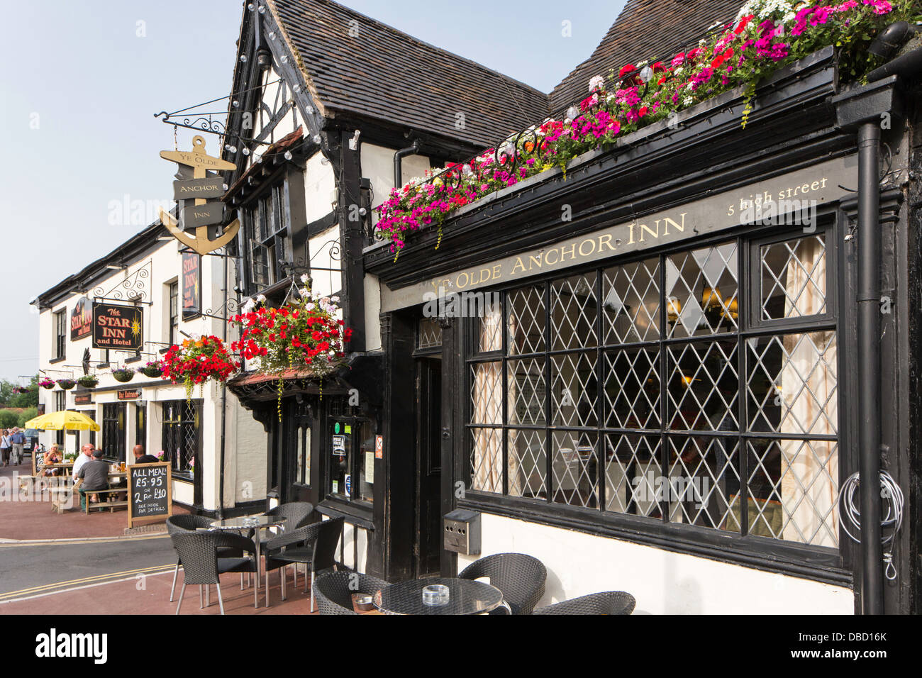 The Anchor Inn one of Upton upon Severn's many timberframed buildings