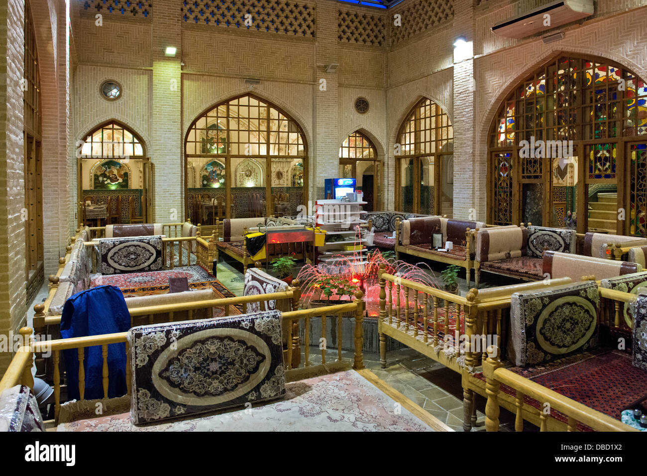 Asia, Iran, Isfahan, Traditional restaurant Stock Photo Alamy