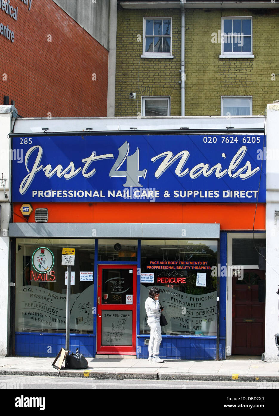 Just for Nails where Imogen Thomas had her nails done London, England