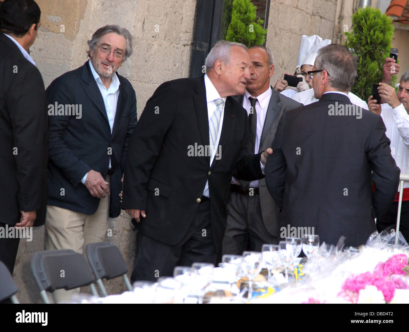 Robert De Niro with The Mayor of Cannes Bernard Brochand 2011 Cannes International Film Festival - Day 10 - The Mayor's Lunch Cannes, France - 20.05.11 Stock Photo