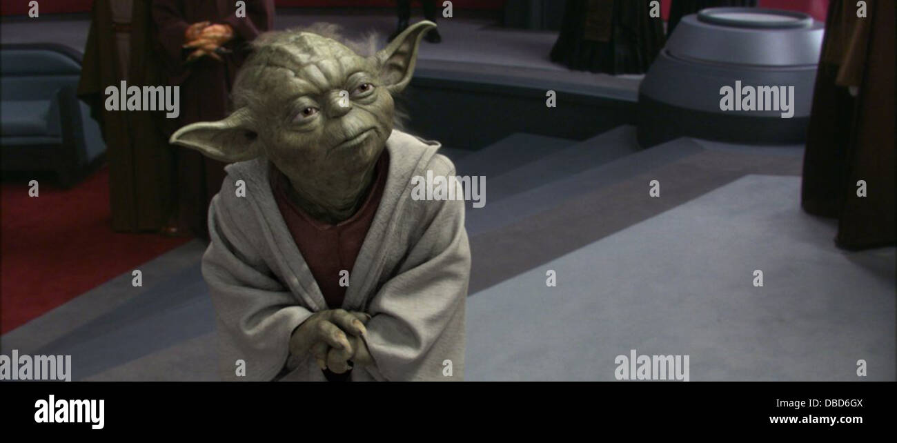 STAR WARS: EPISODE II - ATTACK OF THE CLONES (2002) YODA GEORGE LUCAS (DIR) 003 MOVIESTORE COLLECTION LTD Stock Photo
