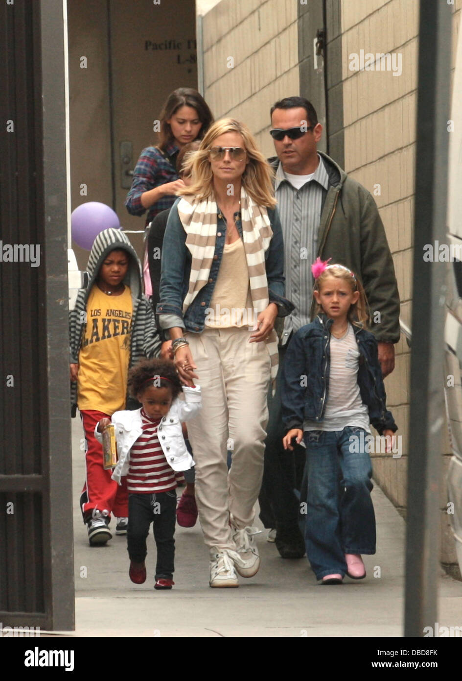 Heidi Klum, son Henry Samuel and daughters Lou Sulola Samuel and Leni