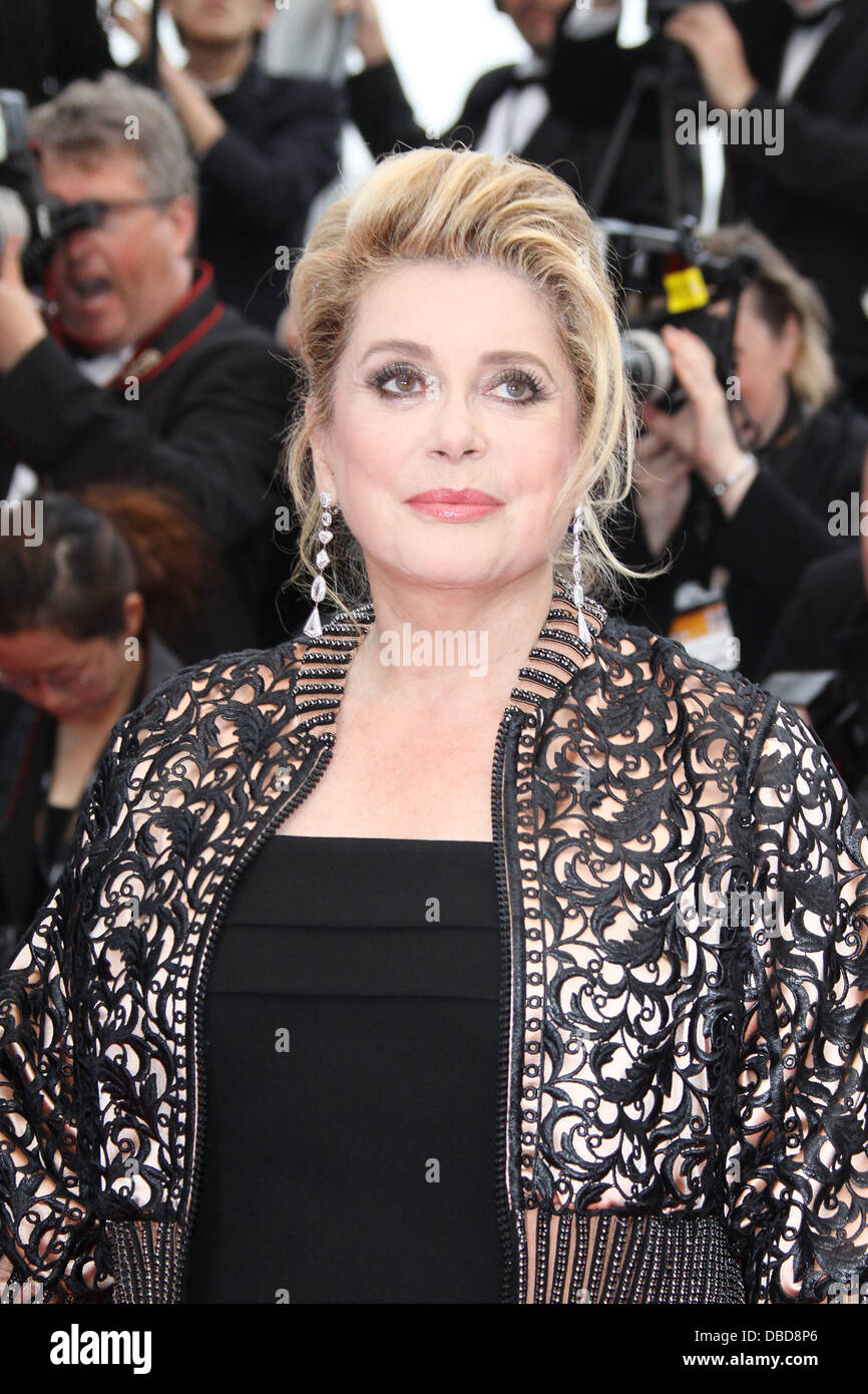 Actress Catherine Deneuve  2011 Cannes International Film Festival - Red Carpet for 'Les Beins-Aimes' and Closing Ceremony - Arrivals Cannes, France - 22.05.11 Stock Photo