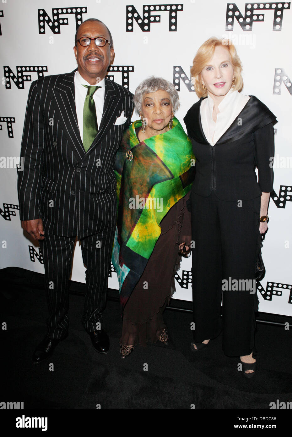 George Faison, Ruby Dee, Pia Lindstrom Woodie King, Jr.New Federal Theatre 40th Anniversary Gala at The Edison Ballroom New York City, USA - 22.05.11 Stock Photo