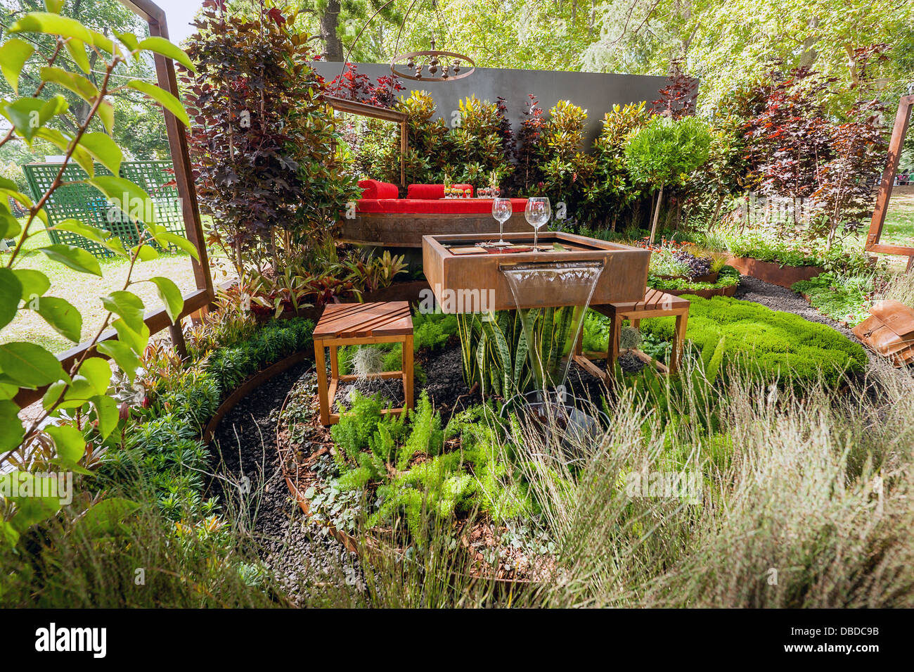 Exhibits at the Melbourne Garden Show held annually in Carlton Gardens