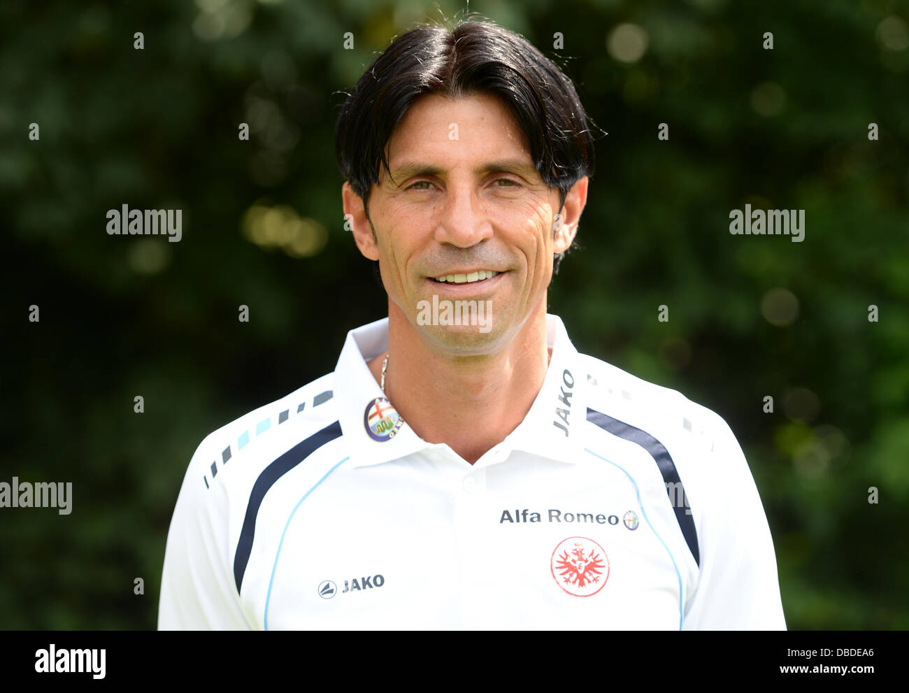 Bruno Hübner, sport director of German Bundesliga club Eintracht Frankfurt, during the official photocall for the season 2013-14 on the 12th of July in 2013 at Commerzbank Arena in Frankfurt am Main (Hesse). Photo: Arne Dedert/dpa Stock Photo