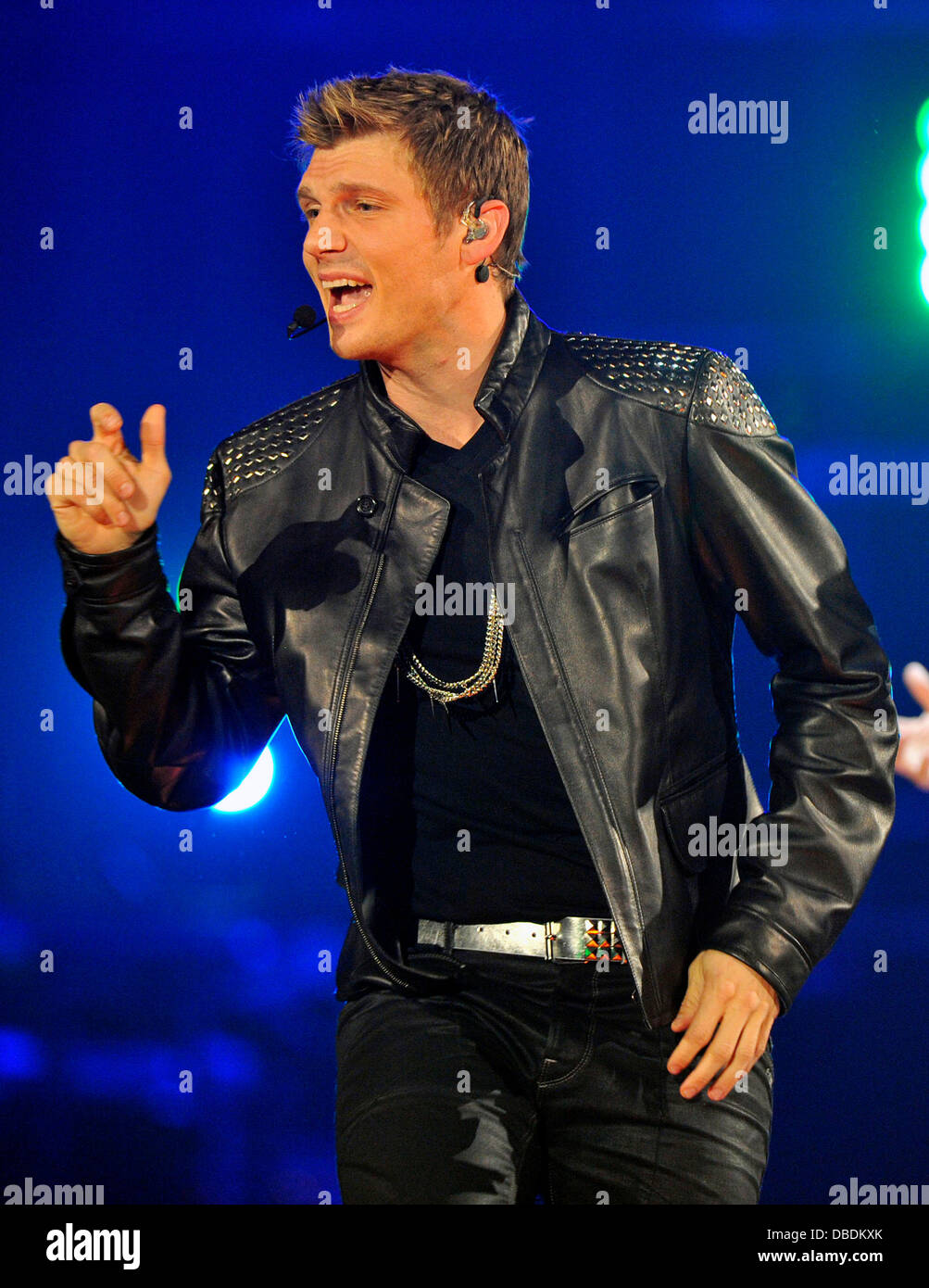 Nick Carter performing live in concert on the NKOTBSB Tour at the