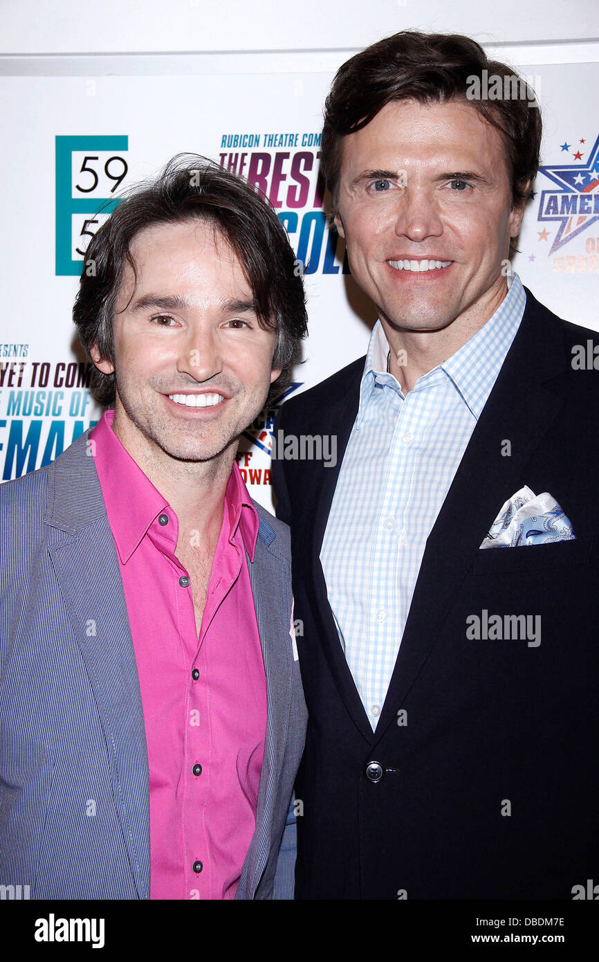 Bernie Blanks and Brent Barrett  Opening night after party for the Rubicon Theater production of 'The Best Is Yet To Come: The Music of Cy Coleman' at the 59E59 Theaters  New York City, USA - 25.05.11 Stock Photo