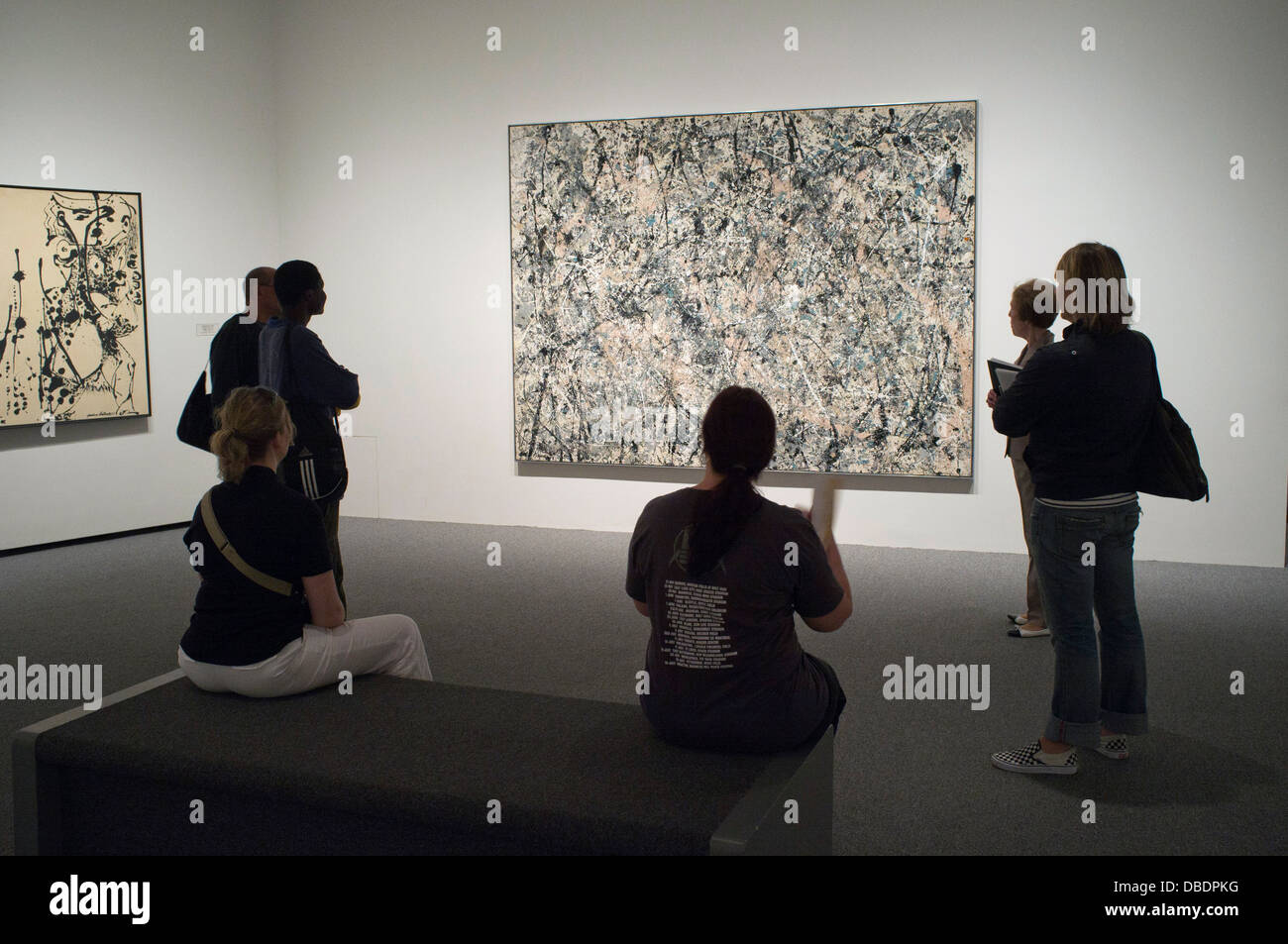 Jackson Pollack in the East Wing of the National Gallery, Washington